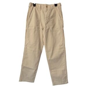 Madewell Fatigue Pants in Corduroy Mens 29 Oyster Grey NWT $148 NW541